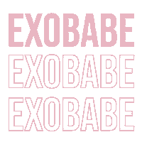 Transparent Exo Exocosmetics Sticker by EXO COSMETICS