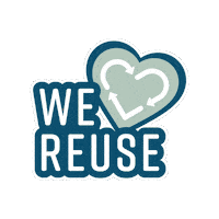 partykitnetwork zero waste reusables love reuse we love reuse Sticker