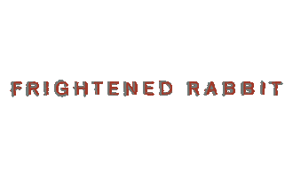 frightened rabbit sticker by Canvasback Music