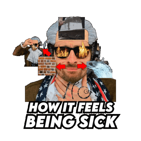 Sick Flu Season Sticker