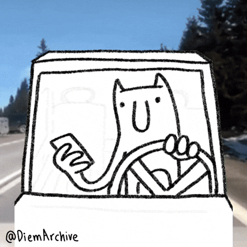 Car Crash Text GIF