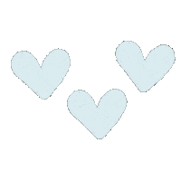 Blue Hearts Heart Sticker