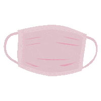 Pink Facemask Sticker by NZ Collab