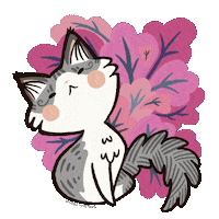 missdaisydee cat pink kitten trinket Sticker