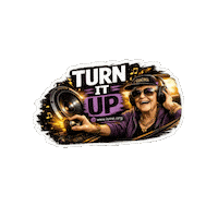 Turn It Up Dj Sticker by International Society for Music Education