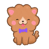 Eonhex puppy cute dog pomeranian kawaii dog Sticker