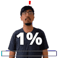 1 Bar One Percent Sticker