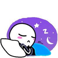 Tired Good Night Sticker by The Valentines
