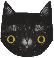 Cat Kitty Sticker by Dorota Duzinkiewicz