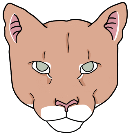 Mountain Lion Cougar Sticker by wrsartist