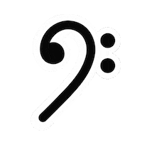 Bass Symbols Sticker by mswonderlymakesmusic