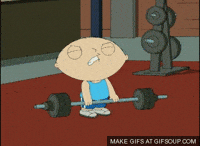 Stewie Griffin Gym GIF