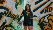 Volleyball Bison GIF by NDSU Athletics
