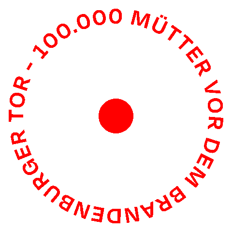 maedchenkollektiv hunderttausendmuetter 100000muettervordembrandenburgertor 100kmoms 100000muetter Sticker