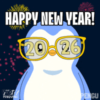 Happy New Year Penguin GIF by Pudgy Penguins