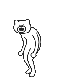 Dance Bear Sticker by takadabear