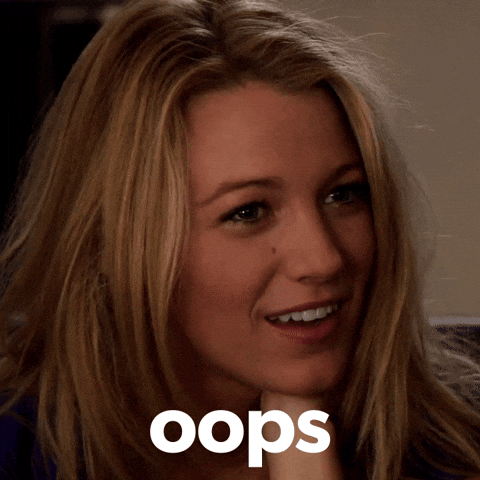 Uh Oh Oops GIF by Blake Lively Fan