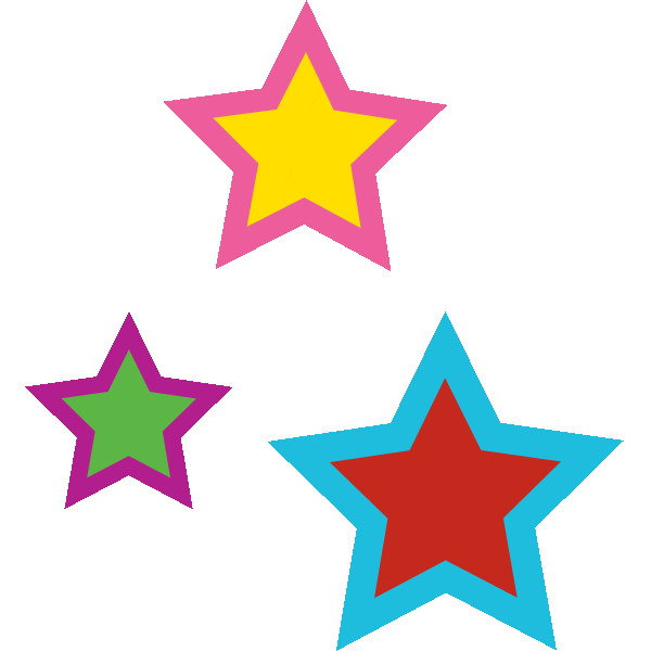 Stars Pop Sticker