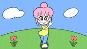 Cartoon Walking GIF