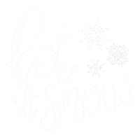 Let It Snow Christmas Sticker