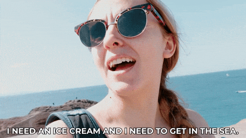 Ice Cream Vacation GIF by HannahWitton