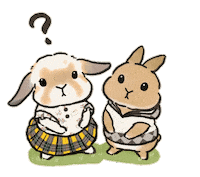 うさぎ わからない Sticker