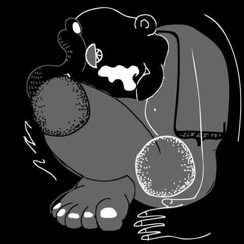 black and white loop GIF by Ana Pérez López