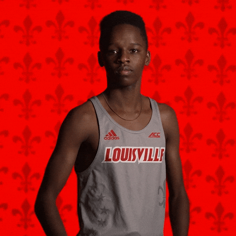 Track Field Go Cards GIF by Louisville Cardinals