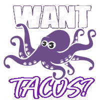 Tacos Octopus Sticker by Mariscos El Rey