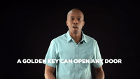 A golden key can open any door 