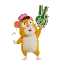 Number 2 Hamster Sticker by Grind