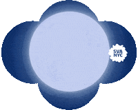 Illustration Moon Sticker