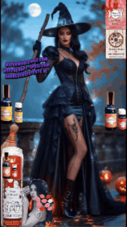 WitchesLoveSpellCometomeSpray giphygifmaker bruja sorciere strega GIF