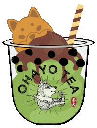 Bubble Tea Icecream Sticker by OHAYOTEA