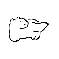 jelly99man sleep bear lazy eco Sticker