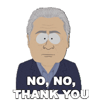 No Thank You Sticker by South Park