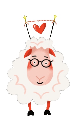 Christmas Sheep Sticker