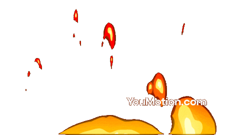 Animation Burning Sticker by youmotion.com
