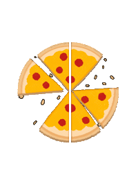 Hungry Pizza Sticker