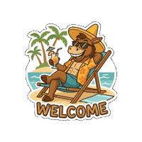 MrSanchosCozumel beach mexico feliz welcome Sticker
