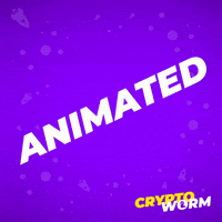 CryptoWorm cartoon animated crypto nft GIF
