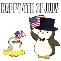 United States Usa Sticker by Pudgy Penguins