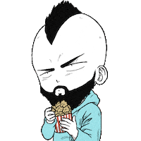 haddadilust haddadilust arturichi haddadilustracion arturichipopcorn Sticker