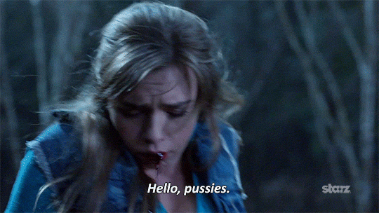 jill marie jones hello GIF by Ash vs Evil Dead