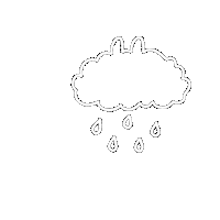 Rain Doodle Sticker