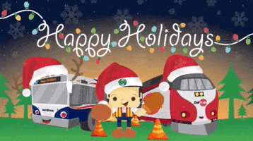Caltrain christmas happyholidays caltrain samtrans GIF