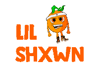 LilShxwn love heart orange fan Sticker
