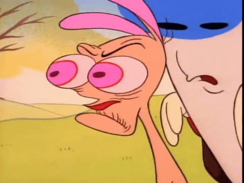 nicksplat ren and timpy GIF