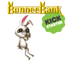 bunny kickstarter Sticker