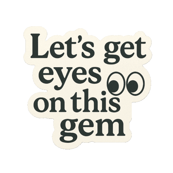 Eyes Look At This Sticker by NZ Collab